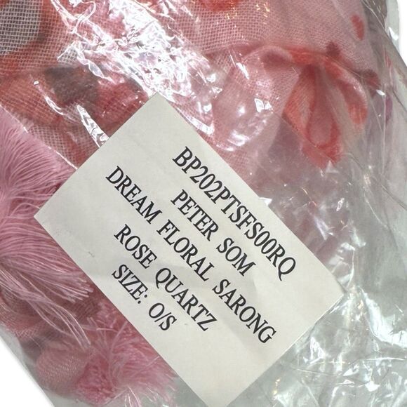 Peter Som Dream Floral Sarong - Rose Quartz - One Size - MSRP $195 - Picture 8 of 8